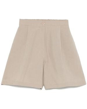 MOUTAKI Pantalones cortos de talle alto - Neutro