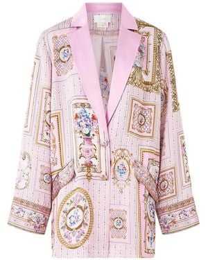 CAMILLA Relaxed Floral Jacket - Pink