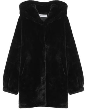Bully Faux-Fur Hooded Coat - Black