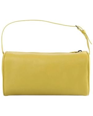 The Row 90's Leather Shoulder Bag - Yellow