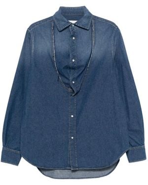 Maison Margiela Buttoned Long-Sleeve Shirt - Blue