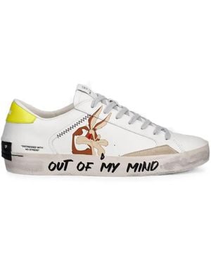 Crime London X Looney Tunes Graphic-Print Distressed Trainers - White