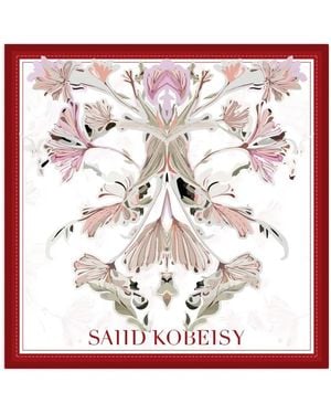 Saiid Kobeisy Foulard Grande A Fiori - Rosso