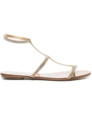 Pedro Garcia Enola Amkle-Strap Sandals - White