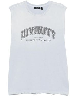 FIVE CM Weste Mit Logo-Print - Weiß