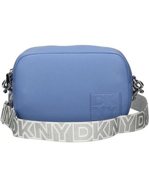 DKNY Logo-Strap Cross Body Bag - Blue