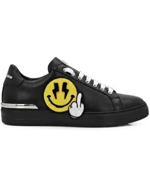 Philipp Plein Low-Top Trainers Smile - Black