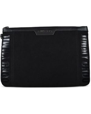 Jimmy Choo Derek Logo Clutch Bag - Black