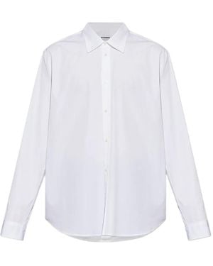 Jil Sander Long-Sleeve Button-Up Shirt - White