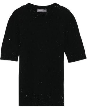 Lorena Antoniazzi Pullover mit Pailletten - Schwarz