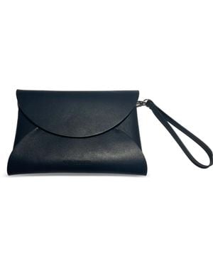 Kata Szegedi Nappa Leather Clutch Bag - Blue