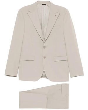 Manuel Ritz Costume À Revers Crantés - White