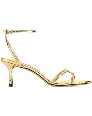 Jimmy Choo 65Mm Leo Sandals - Metallic