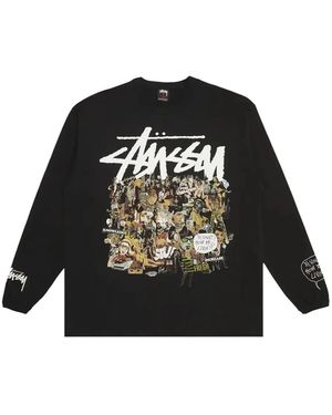 Stussy Yo, Vinny How Ya Livin' Long-Sleeve T-Shirt - Black
