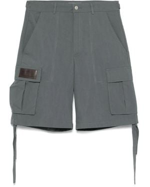 Carrera Bermudas cargo con efecto rasgado - Gris