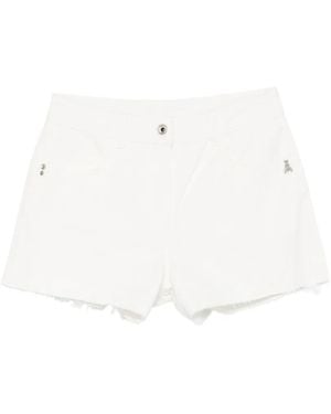 Patrizia Pepe Raw-Cut Shorts - White