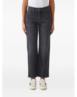 Nenette Spaziob Raw-Cut Straight-Leg Jeans - Blue