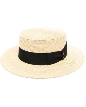 Borsalino Magiostrina Rafia Hat - White