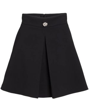 Giambattista Valli Minigonna Con Abbottonatura Decorativa - Nero
