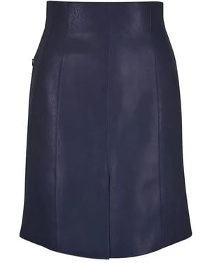 Akris Paneled Slit Midi Skirt - Blue