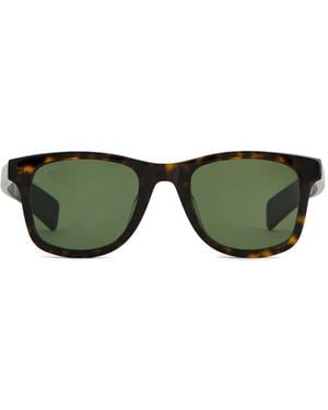 Tod's Occhiali Da Sole Squadrati Con Logo - Verde