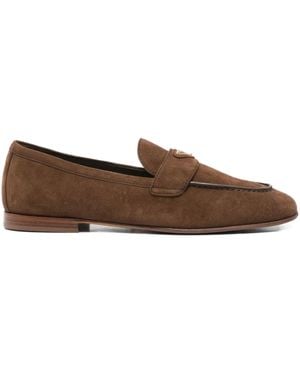 Prada Suede Loafers - Marron