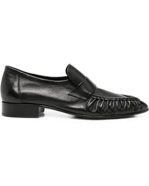 The Row Geraffte Loafer - Schwarz