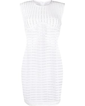 Genny Iconic Cut-Out Minidress - White