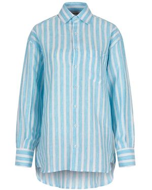 Paramidonna Vanessa Striped Shirt - Blue
