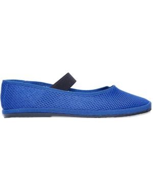 DROGHERIA CRIVELLINI Ballerines En Résille À Bride Élastique - Blue