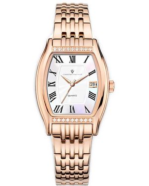 Christian Van Sant Gemma Tonneau-Case 34Mm Watch - Metallic
