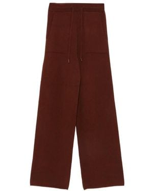 Max Mara Pantalon En Cachemire À Lien De Resserrage - Marron