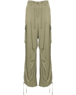 Golden Goose Pantalones anchos estilo cargo - Verde