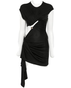 Christopher Esber Ruched Cut-Out Mini Dress - Black