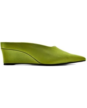 Simon Miller Gala Wedge Mules - Green