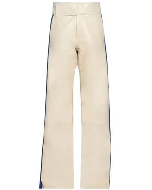 Marking Distance Easyrider Leather Trousers - White