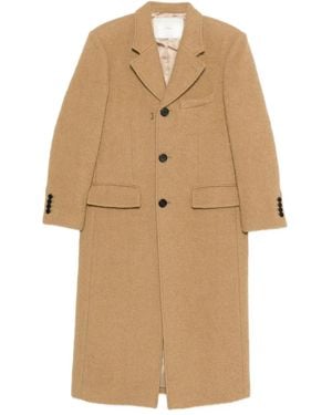 DUNST Einreihiger Mantel - Natur