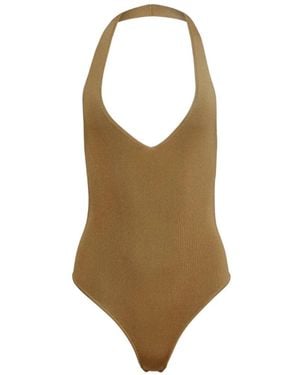Toccin Kayleigh Halter Bodysuit - Brown