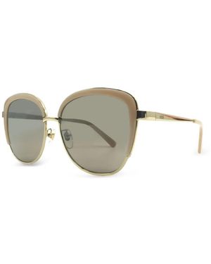 MCM Round-Frame Sunglasses - Metallic