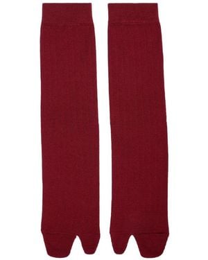 Maison Margiela Tabi Cotton Socks - Red