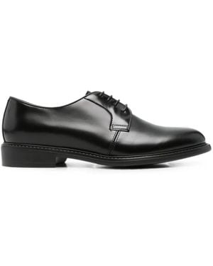 Nero Giardini Diana Lace-Up Leather Derby Shoes - Black