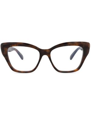 Pomellato Tortoiseshell-Effect Cat-Eye Glasses - Black