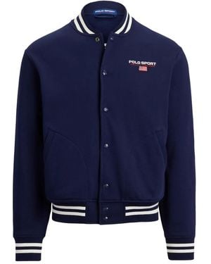 Polo Ralph Lauren Polo Sport Fleece Honkbaljack - Blauw