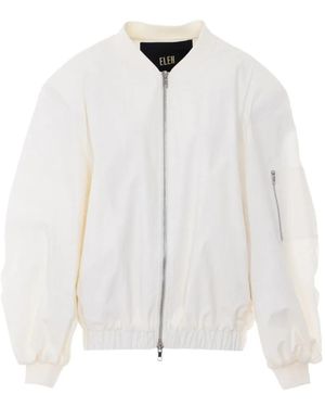 ELEH Padded Bomber Jacket - White