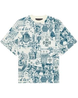 PLACE OF ELMS Printed T-Shirt - Blue