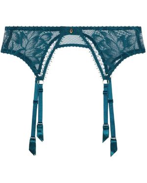 Aubade Flawless Love Lace Suspender Belt - Blue