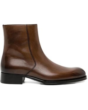 Tom Ford Edgar Zipped Boots - Brown