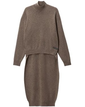 Alexander Wang Pullover Mit Asymmetrischem Schnitt Und Logo-Patch - Schwarz