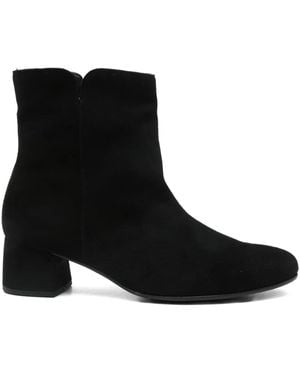 Gabor Suede Zip-Fastening Boots - Black
