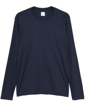 Eleventy Long-sleeved Crew-neck T-shirt - ブルー